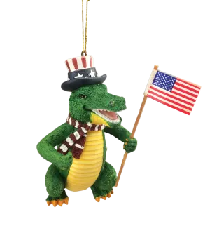 Patriot Gator Ornament