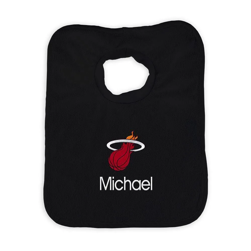 Personalized Miami Heat Pullover Bib