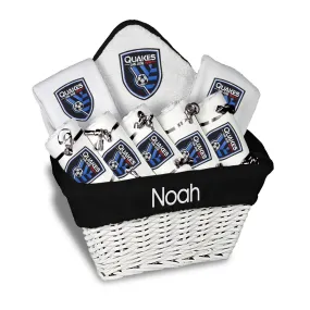 Personalized San Jose Earthquakes Large Basket - 9 Items