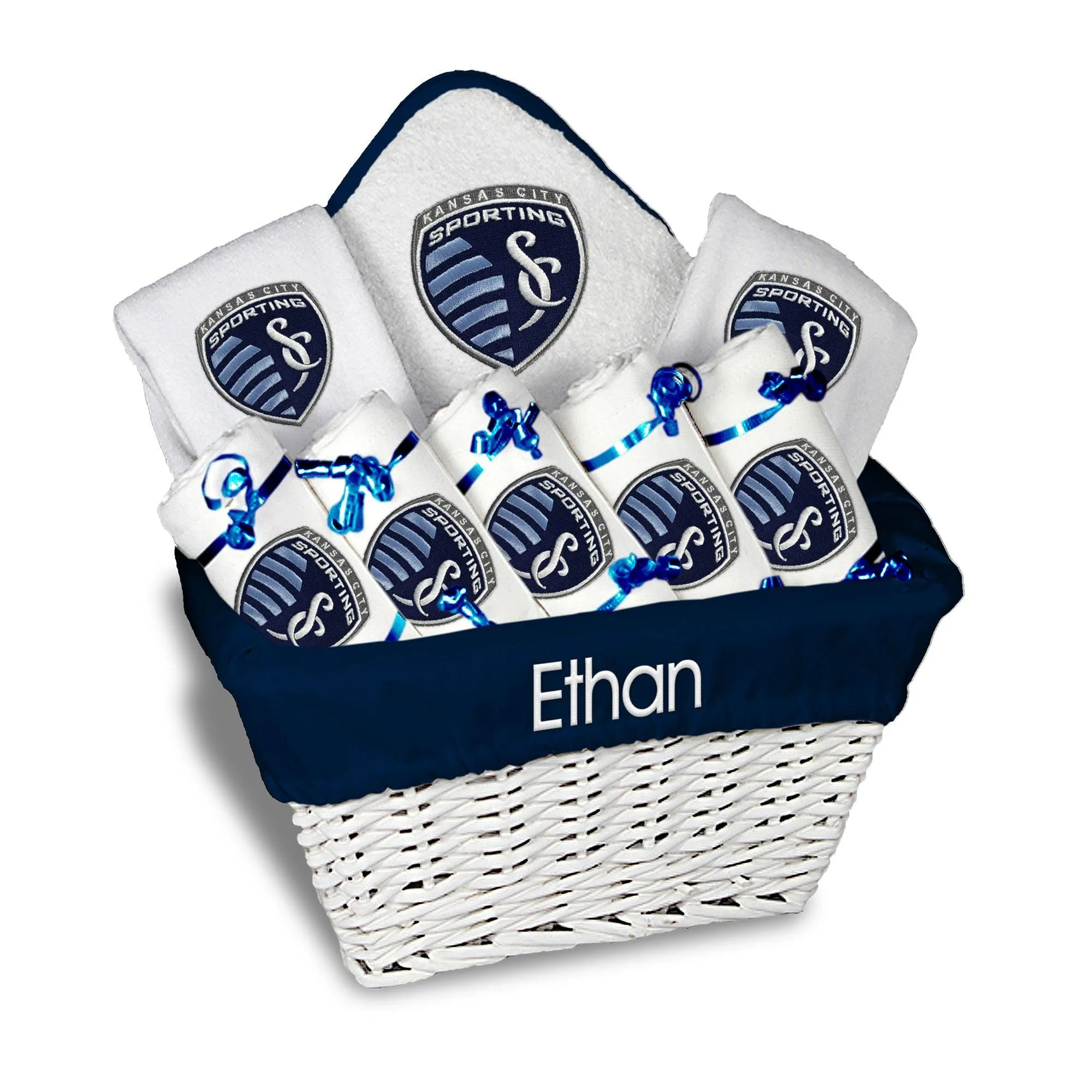 Personalized Sporting Kansas City Large Basket - 9 Items