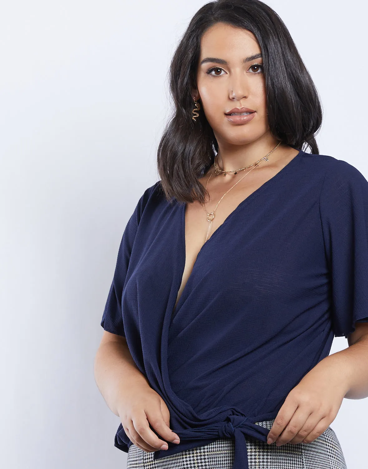 Plus Size Estelle Wrap Tee