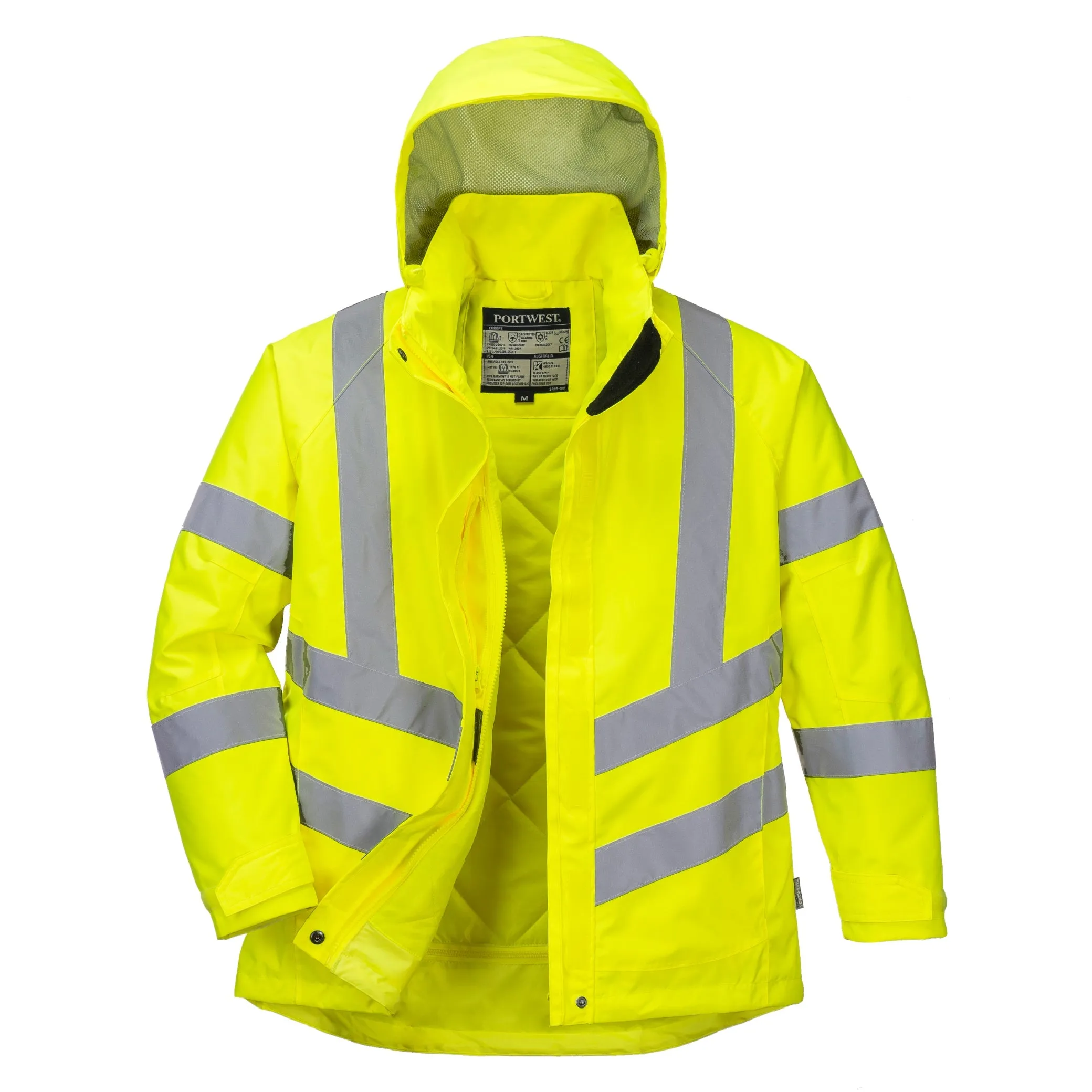 PORTWEST® Womens Hi Vis Winter Jacket - ANSI Class 3 - LW74