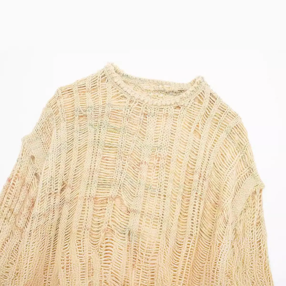 Pre Order:  Casual Hollowed Out Knitted Sweater