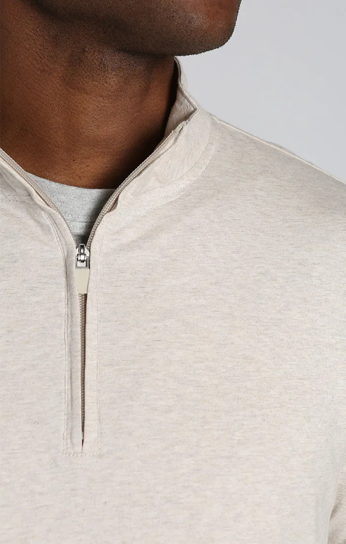 Quarter Zip Cotton Modal Pullover