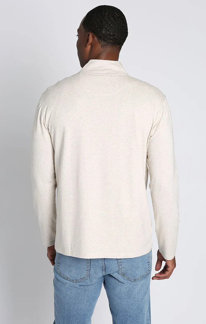 Quarter Zip Cotton Modal Pullover