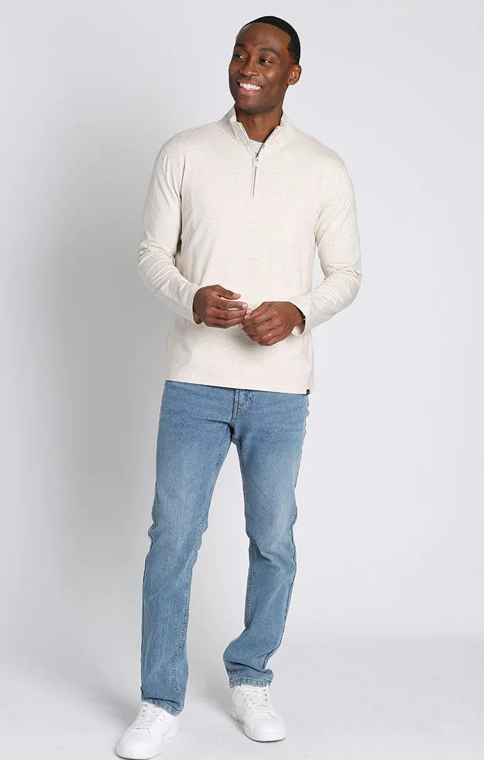 Quarter Zip Cotton Modal Pullover