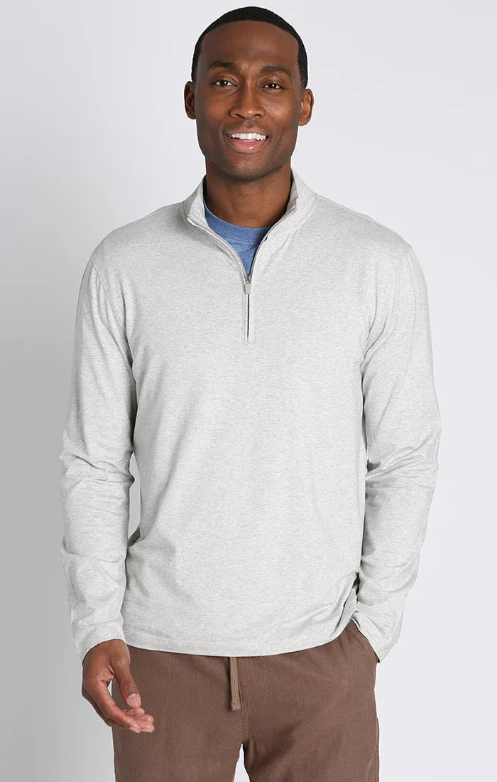 Quarter Zip Cotton Modal Pullover