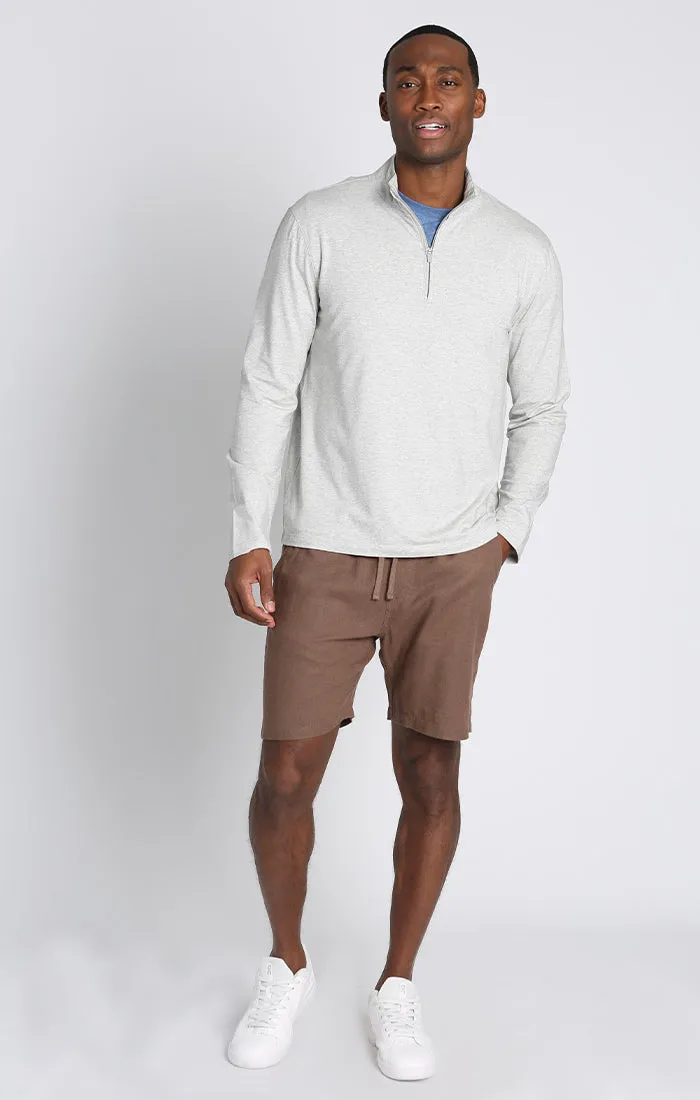 Quarter Zip Cotton Modal Pullover