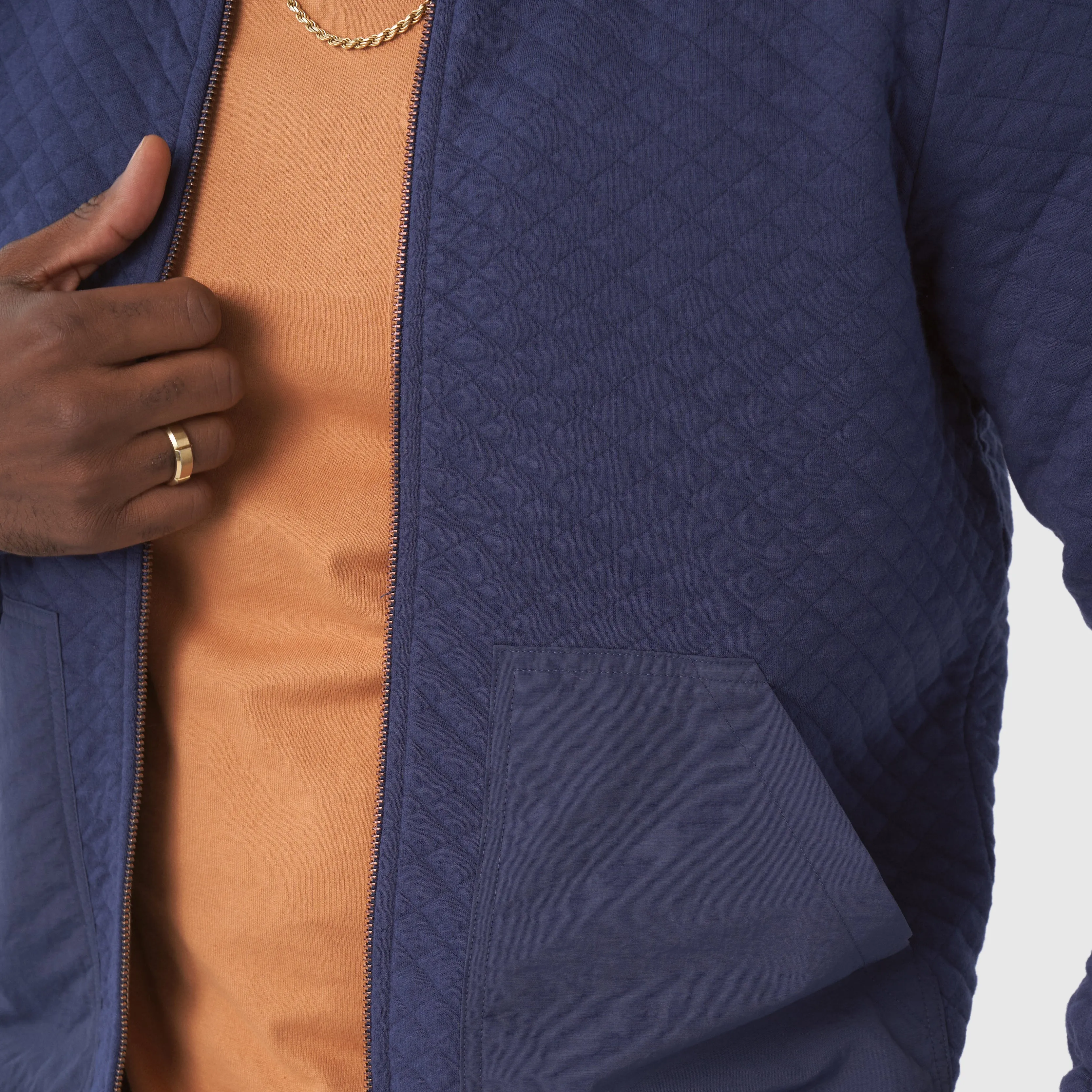 Quilted Bomber Jacket