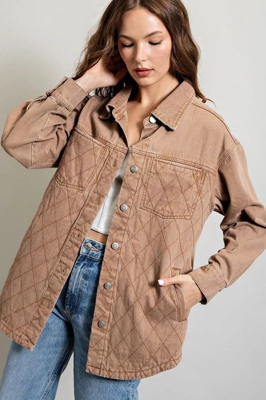 Quinn Quilted Button Down Jacket