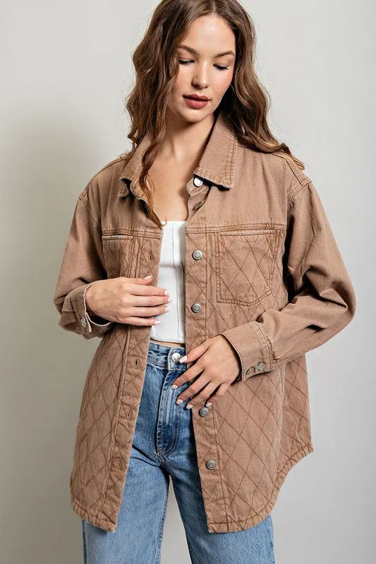 Quinn Quilted Button Down Jacket