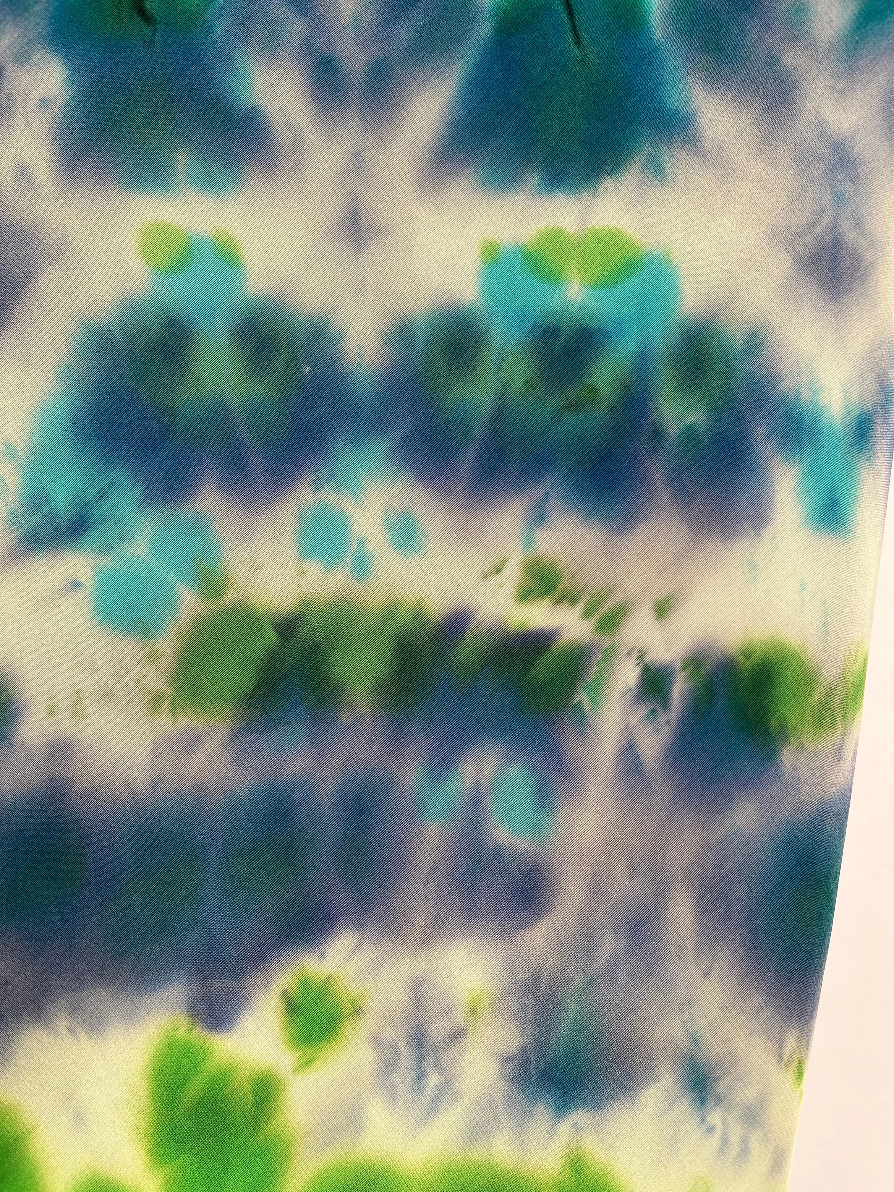 “Ready for Spring” - Hand-dyed Silk Scarf - $110