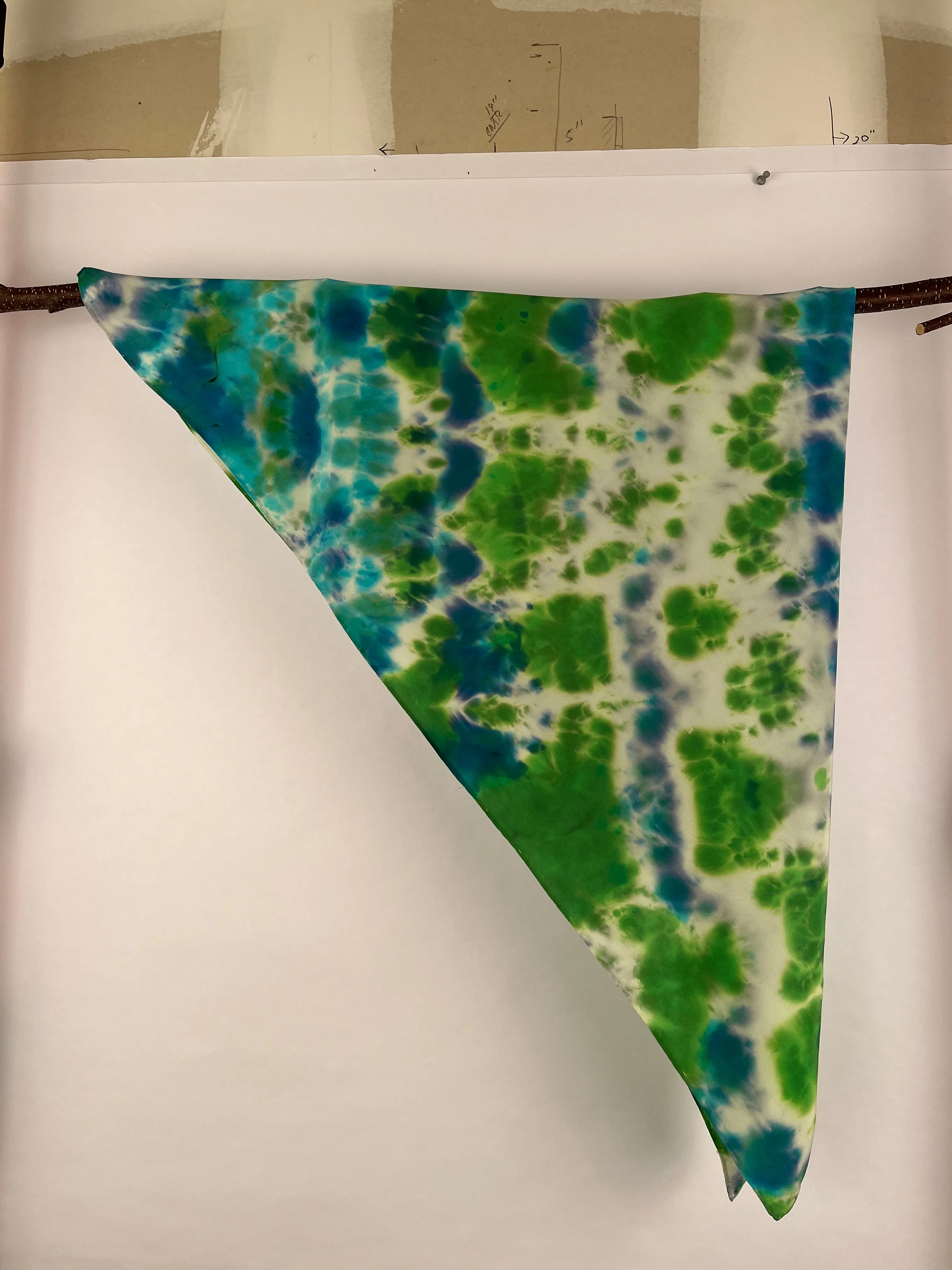 “Ready for Spring” - Hand-dyed Silk Scarf - $110