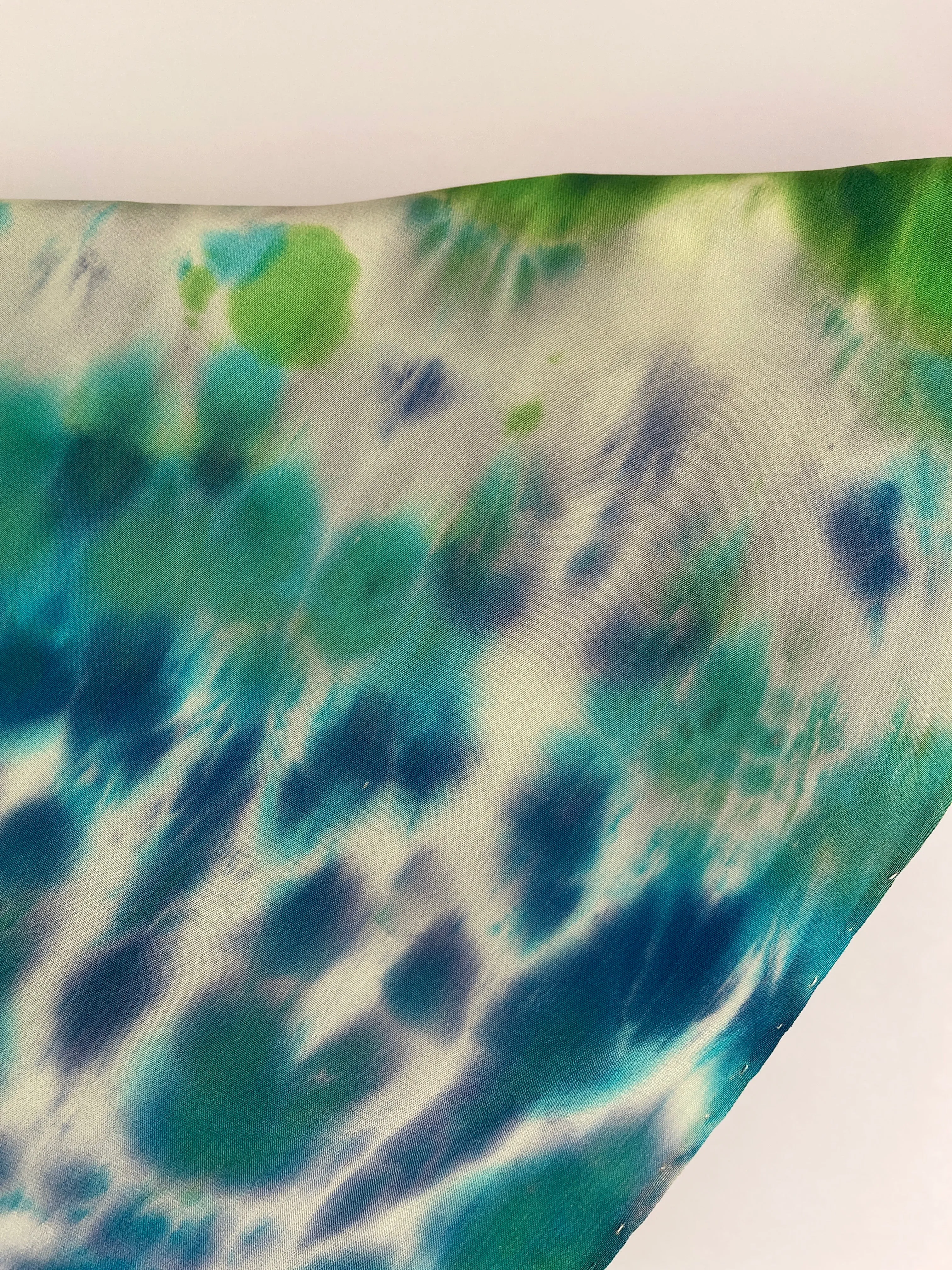 “Ready for Spring” - Hand-dyed Silk Scarf - $110