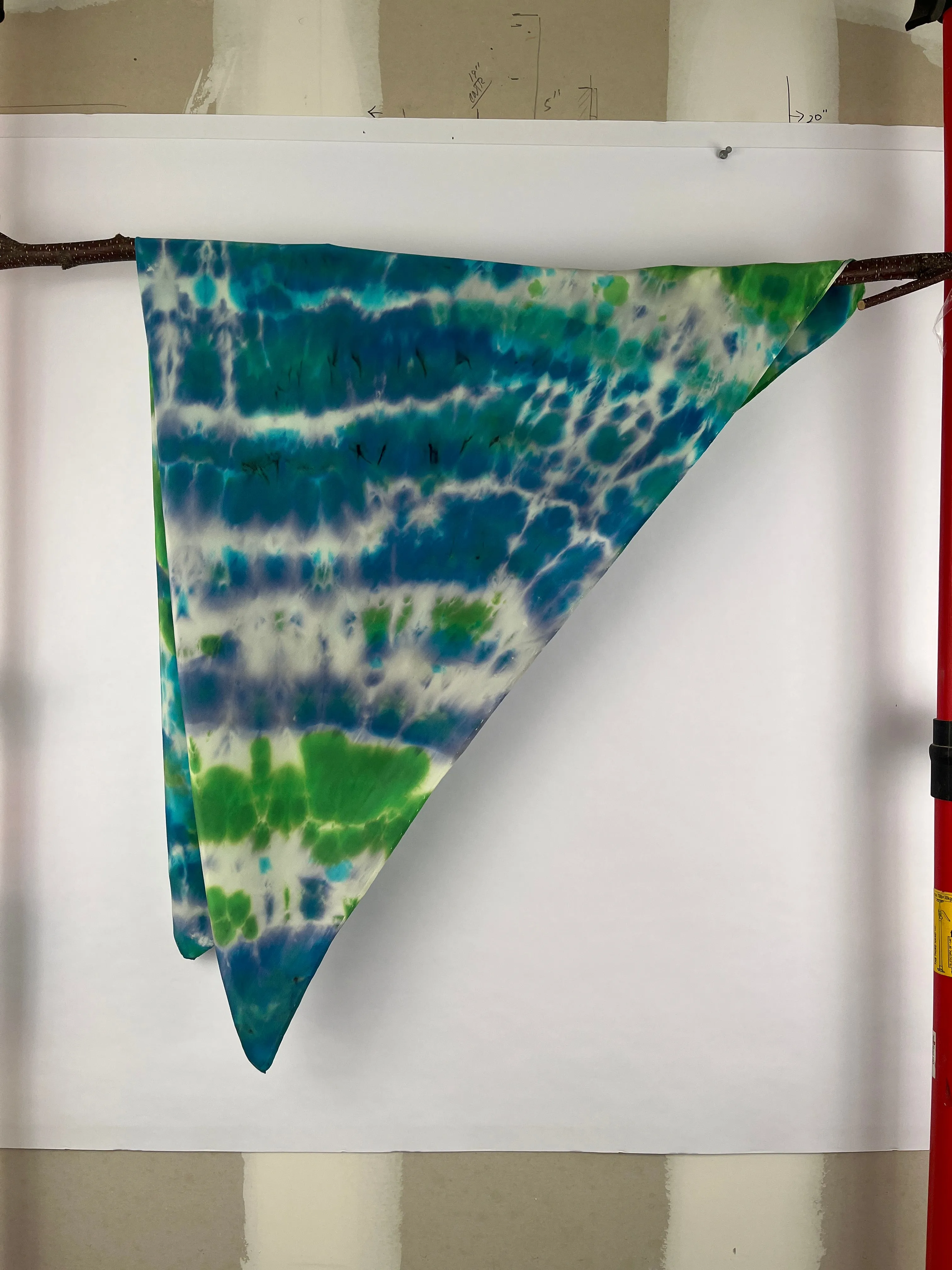 “Ready for Spring” - Hand-dyed Silk Scarf - $110