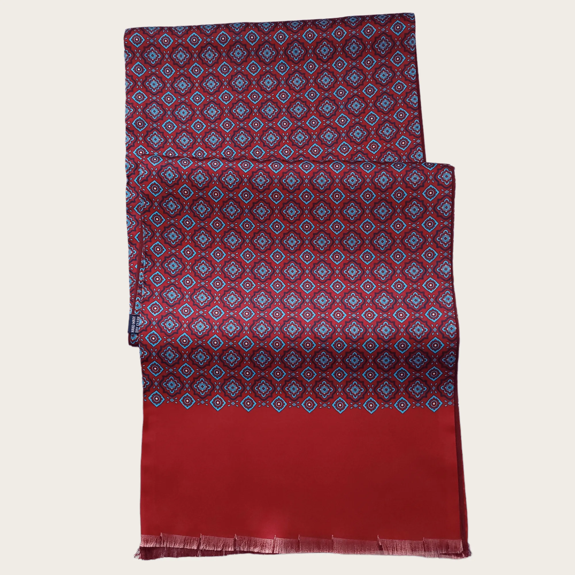 Red Blue Dot Luxury Scarf