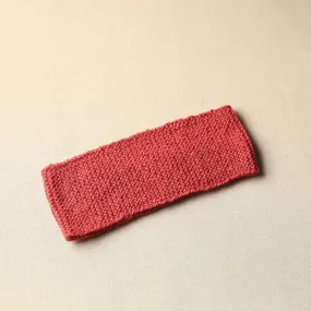 Red - Kumaun Hand Knitted Woolen Warm Headband 08