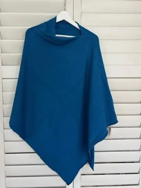 RITZY Wool Blend Poncho-More Colours Available