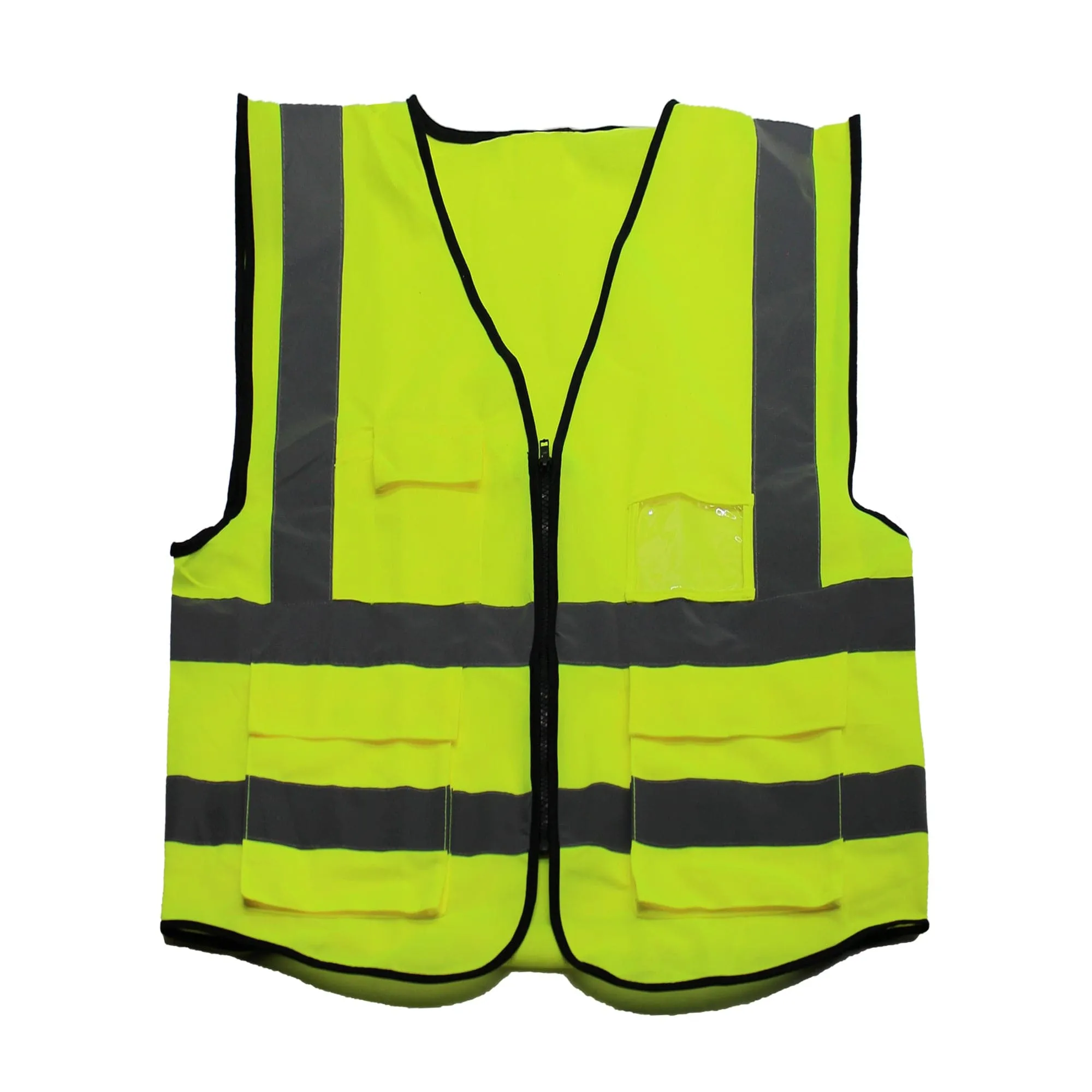 Safety Vest with Reflective Strip, XXL, Yellow