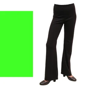 SALE - DANNI - LYCRA JAZZ PANTS / TROUSERS - FLUORESCENT GREEN