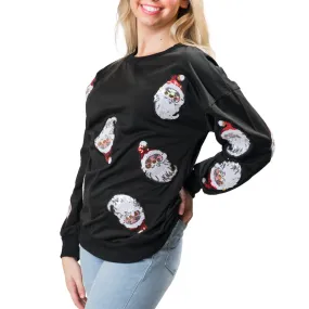 Santa Faces Sweatshirt