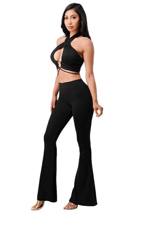 Selena 2 Piece Flare Pants Set