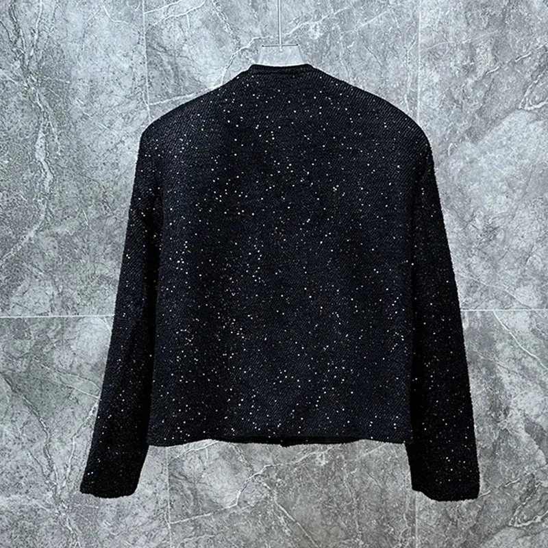 Sequins Multiple Zipper Jacket