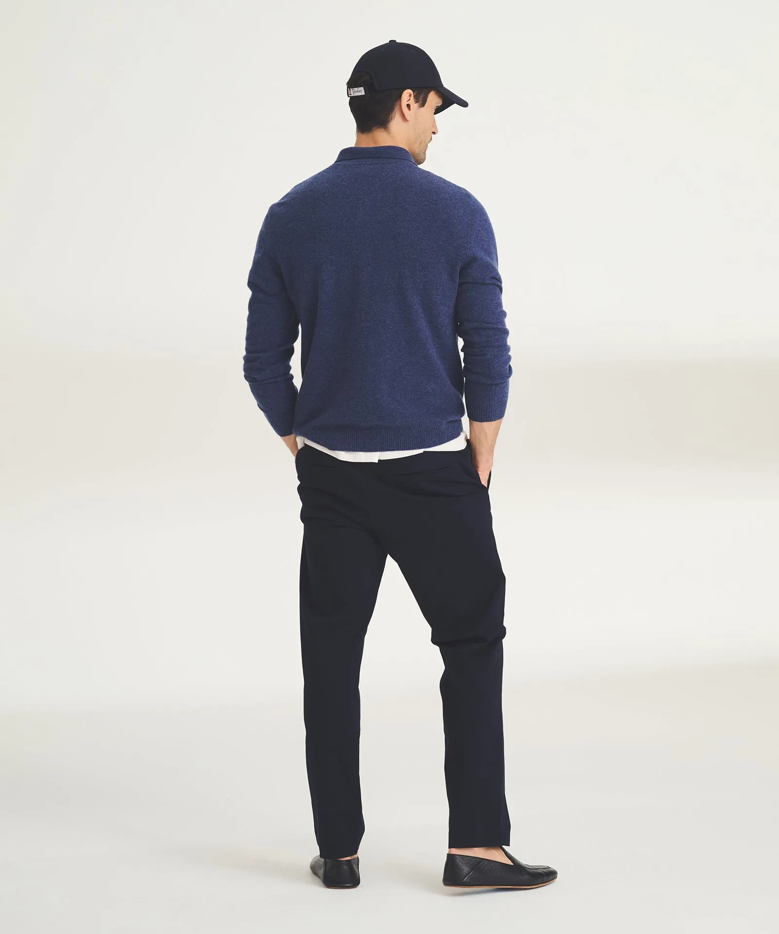 Signature Cashmere Quarter Zip Polo