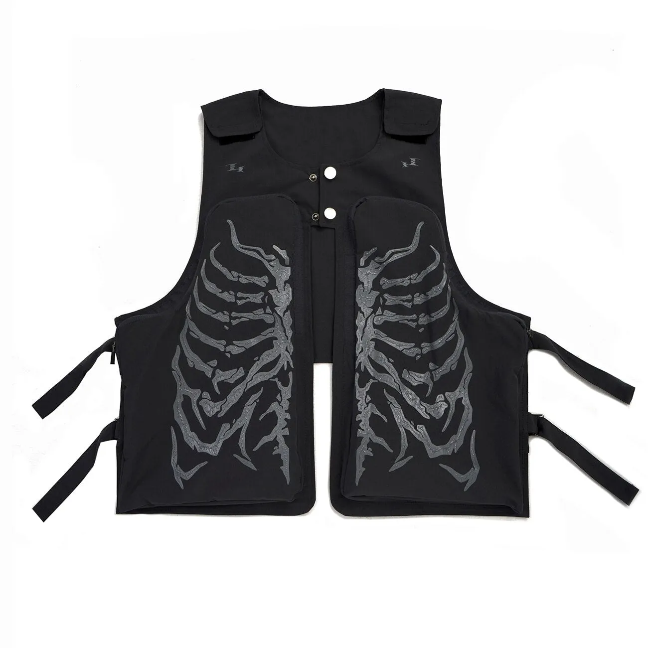 Skeleton Print Vest