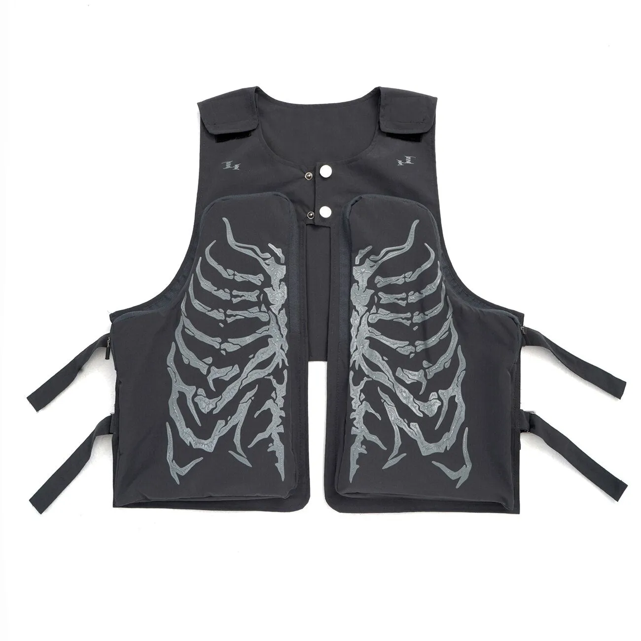 Skeleton Print Vest