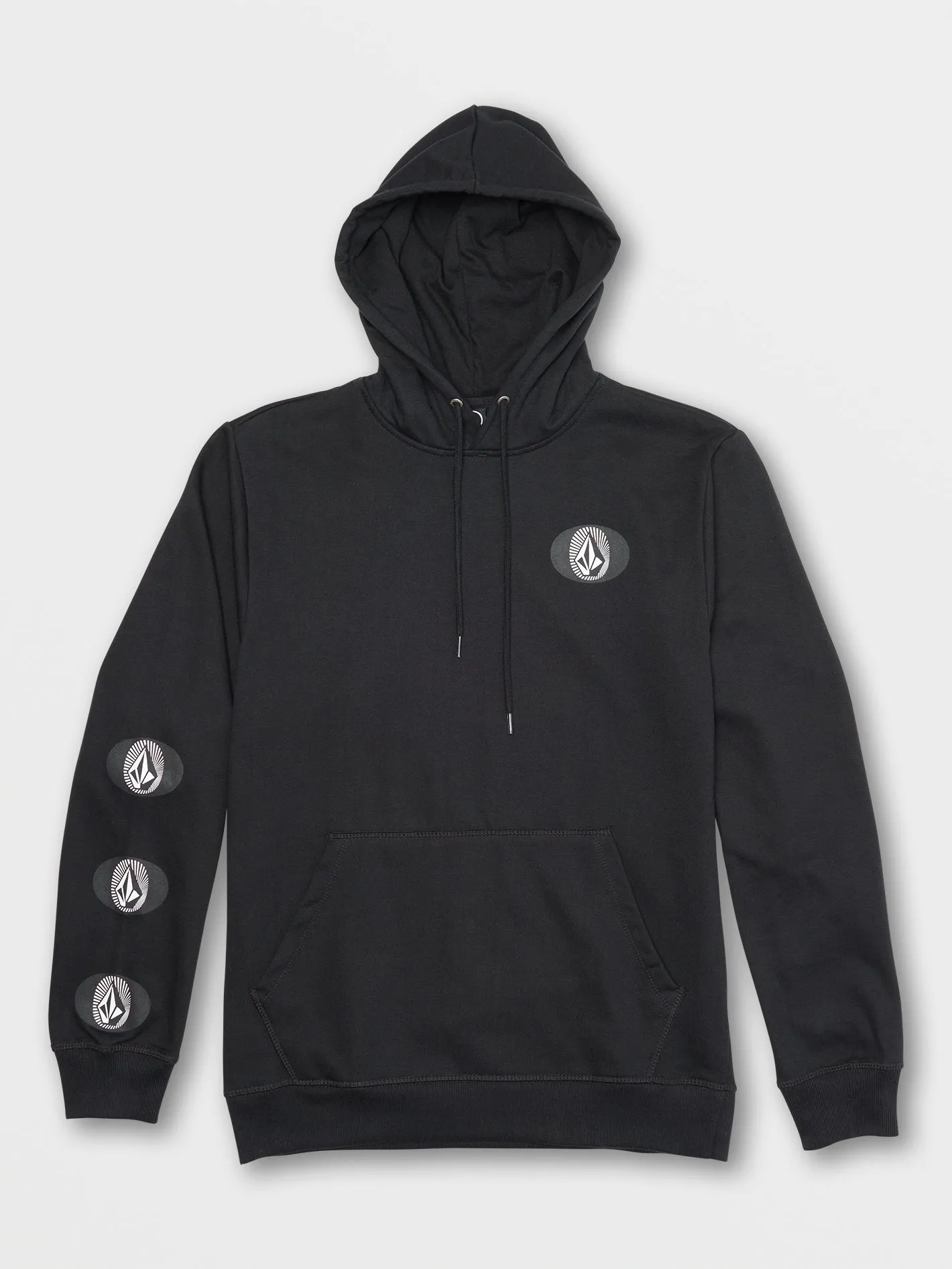 Stone Stacker Fleece Hoodie - Black