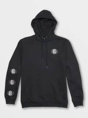 Stone Stacker Fleece Hoodie - Black