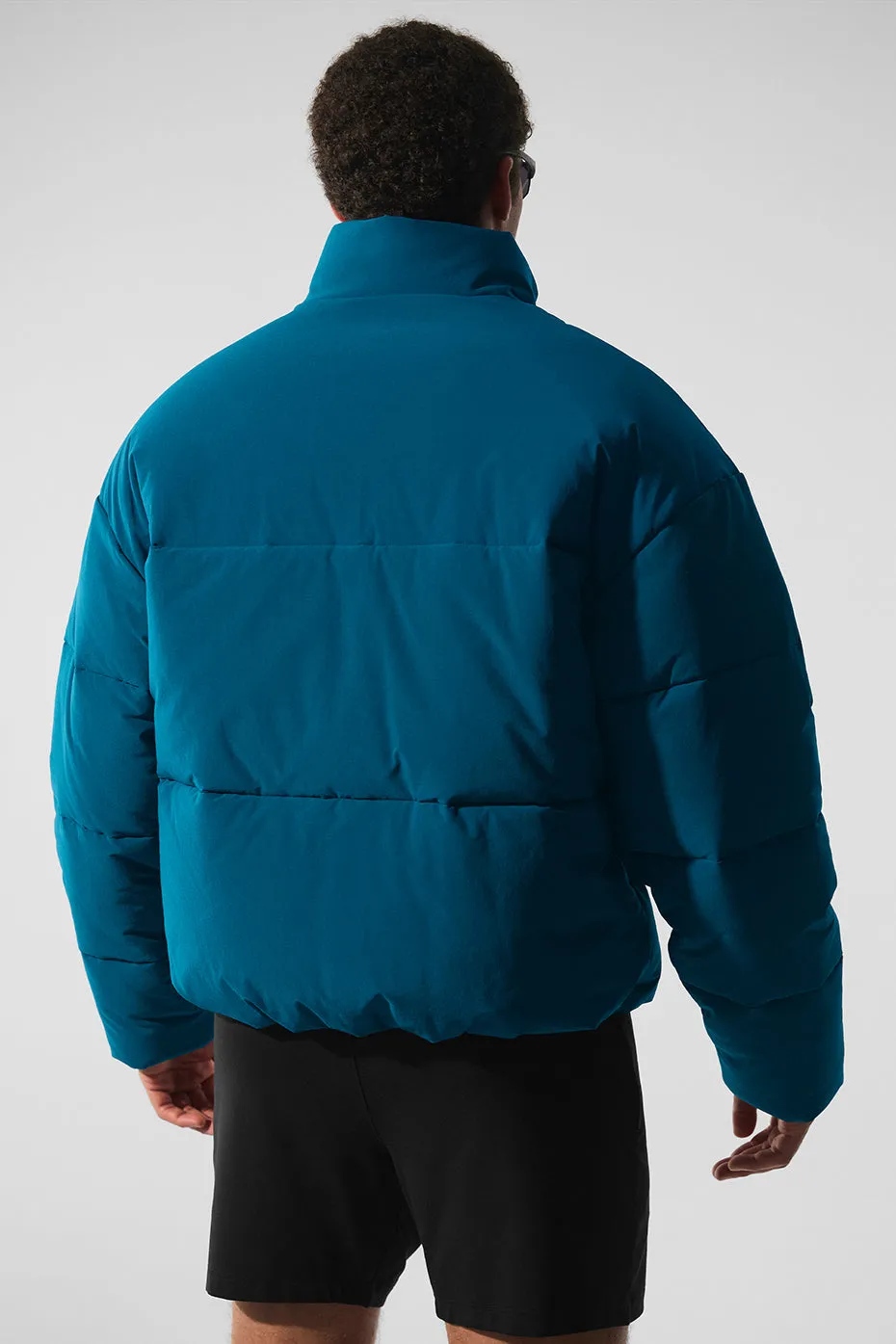 Stretch Woven Street Puffer - Eclipse Blue