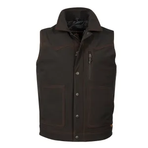 STS Ranchwear Spilled Whiskey Vest Youth Unisex Softshell Western Dark Brown