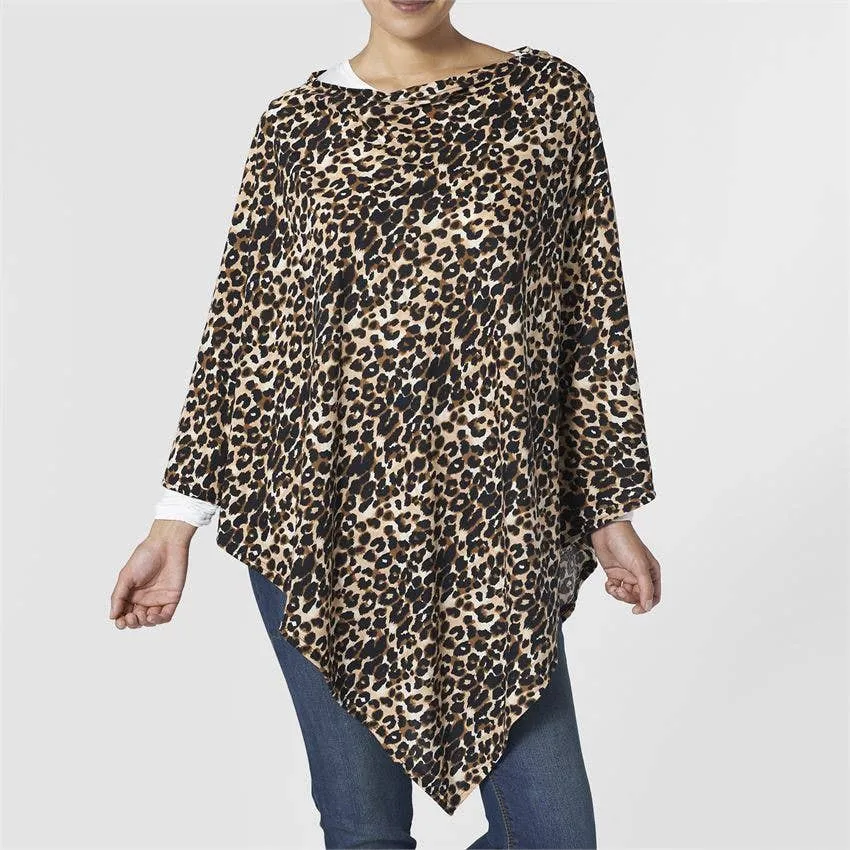 Sun Setter Animal Print Poncho