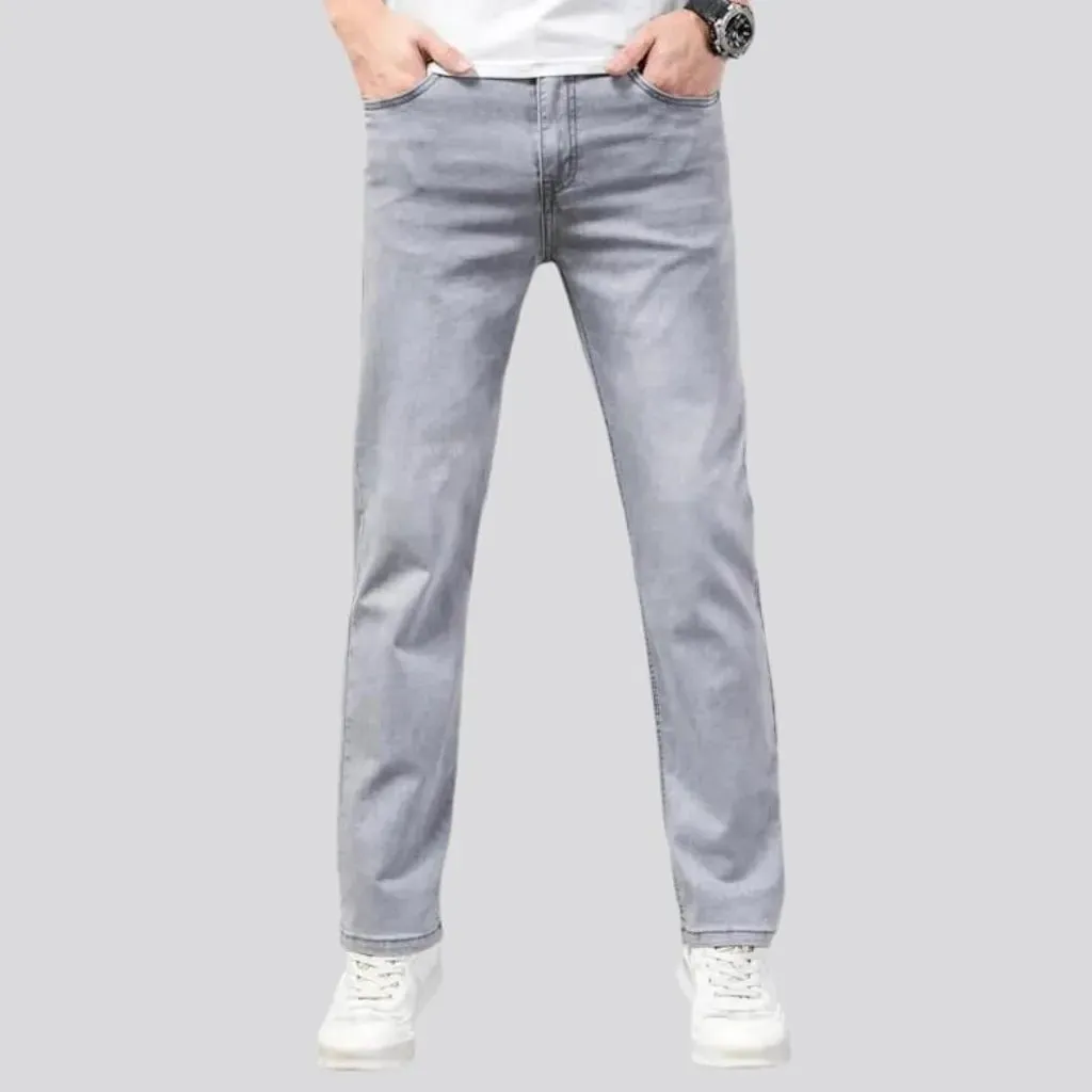 Tapered men's thin jeans