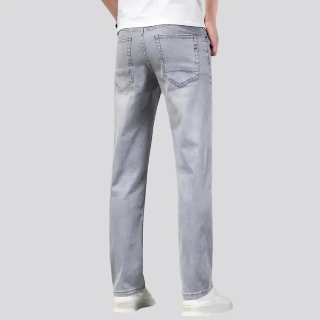 Tapered men's thin jeans