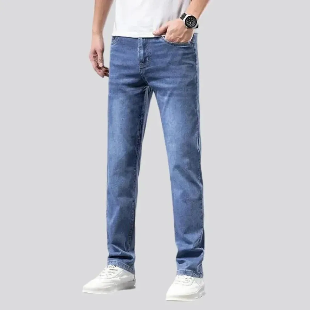 Tapered men's thin jeans