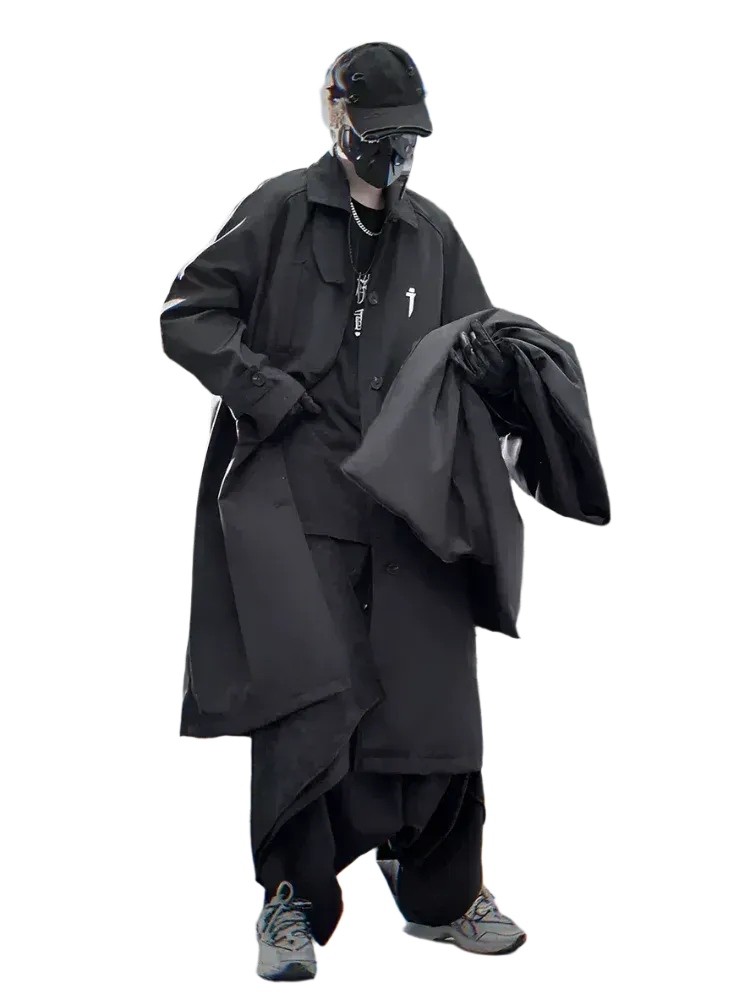 Techwear Cypher Detachable Two-Piece Trench Coat