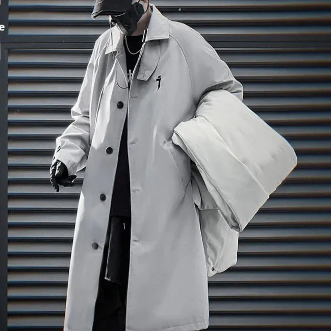 Techwear Cypher Detachable Two-Piece Trench Coat