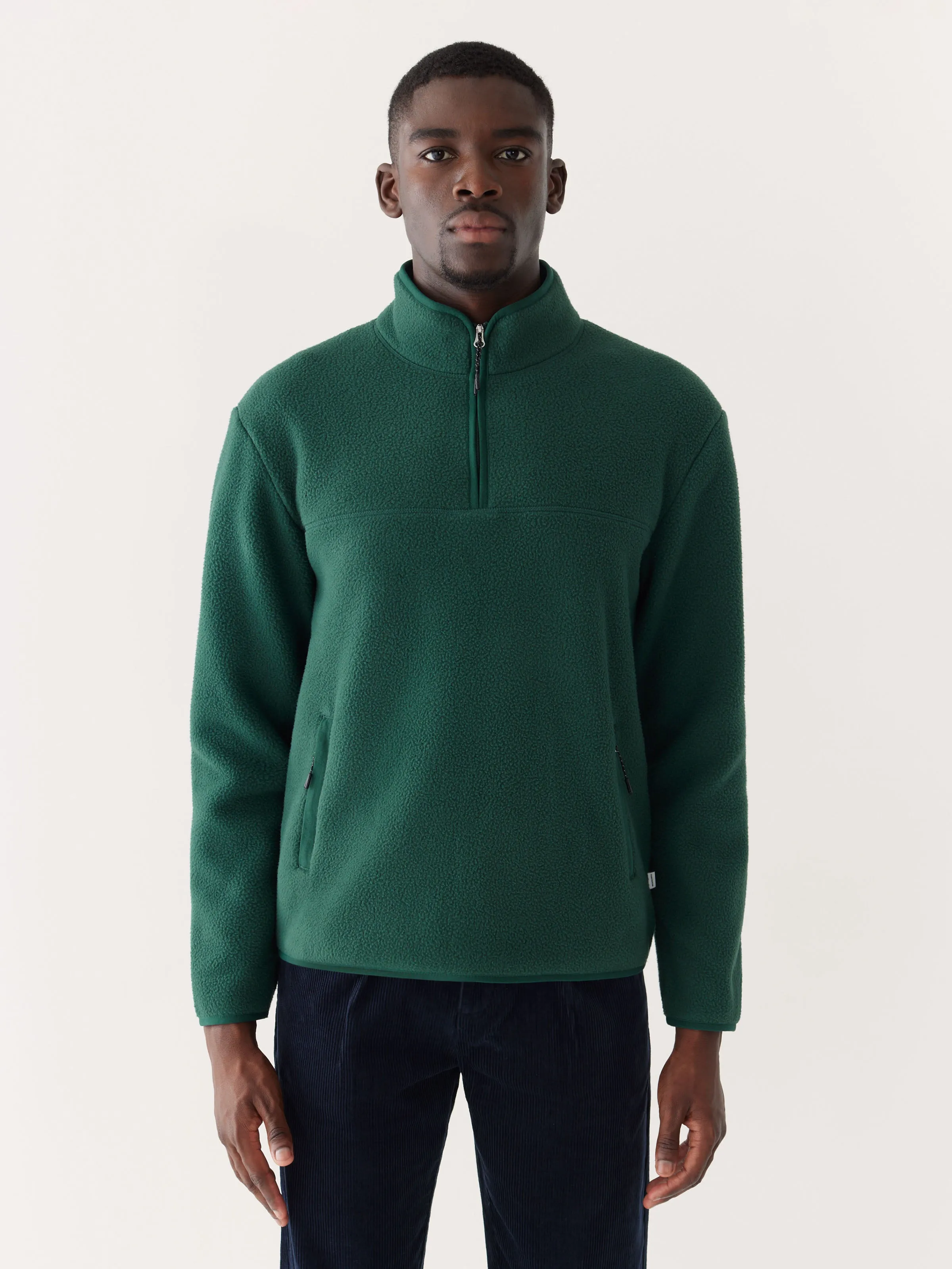 The Axis Polar Fleece Pullover in Midnight Teal