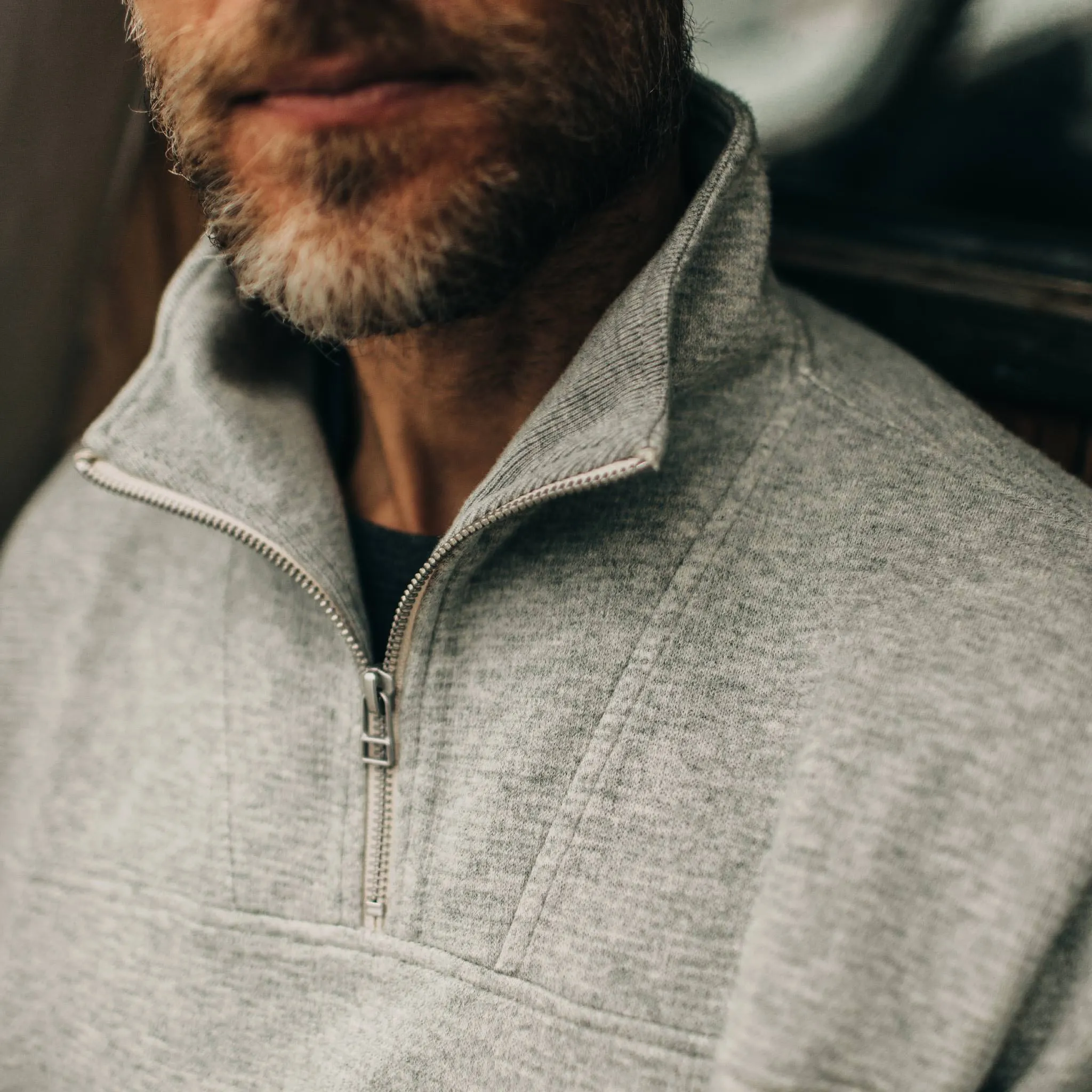 The Horizon Pullover in Ash Double Knit