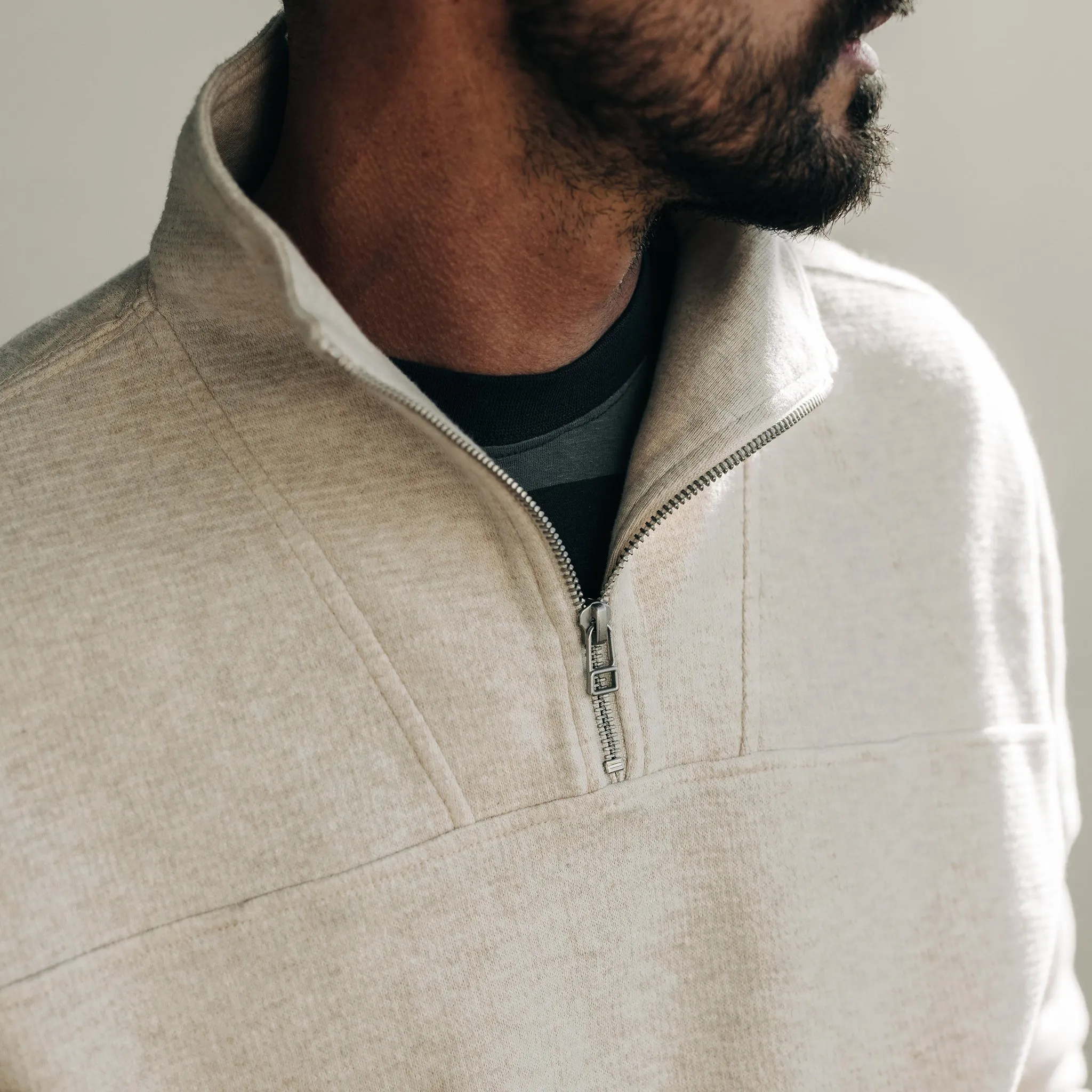 The Horizon Pullover in Oat Heather