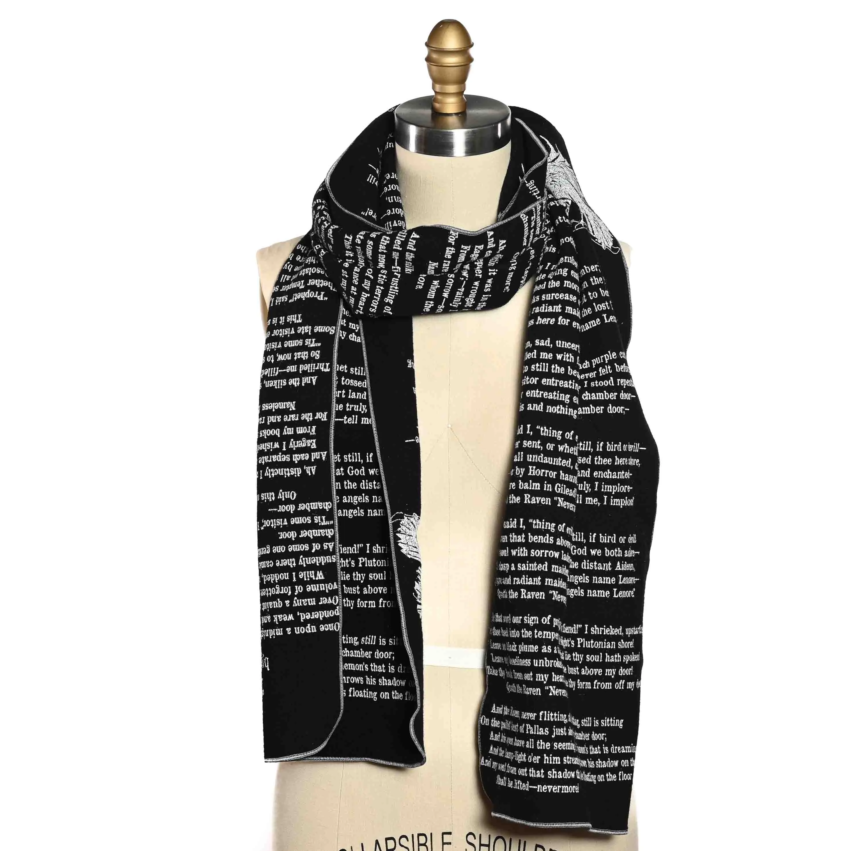 The Raven Italian Wool Scarf