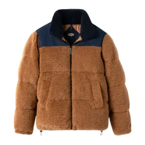 UGG Men's Emette UGGfluff Puffer Jacket Chestnut/Mariner