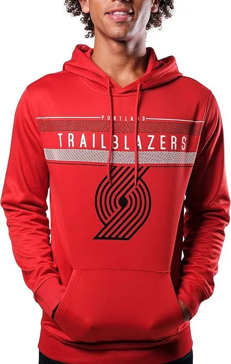 Ultra Game NBA Official Men’s Super Soft Midtown Hoodie Pullover Sweatshirt - Unisex, Portland Trail Blazers|Portland Trail Blazers