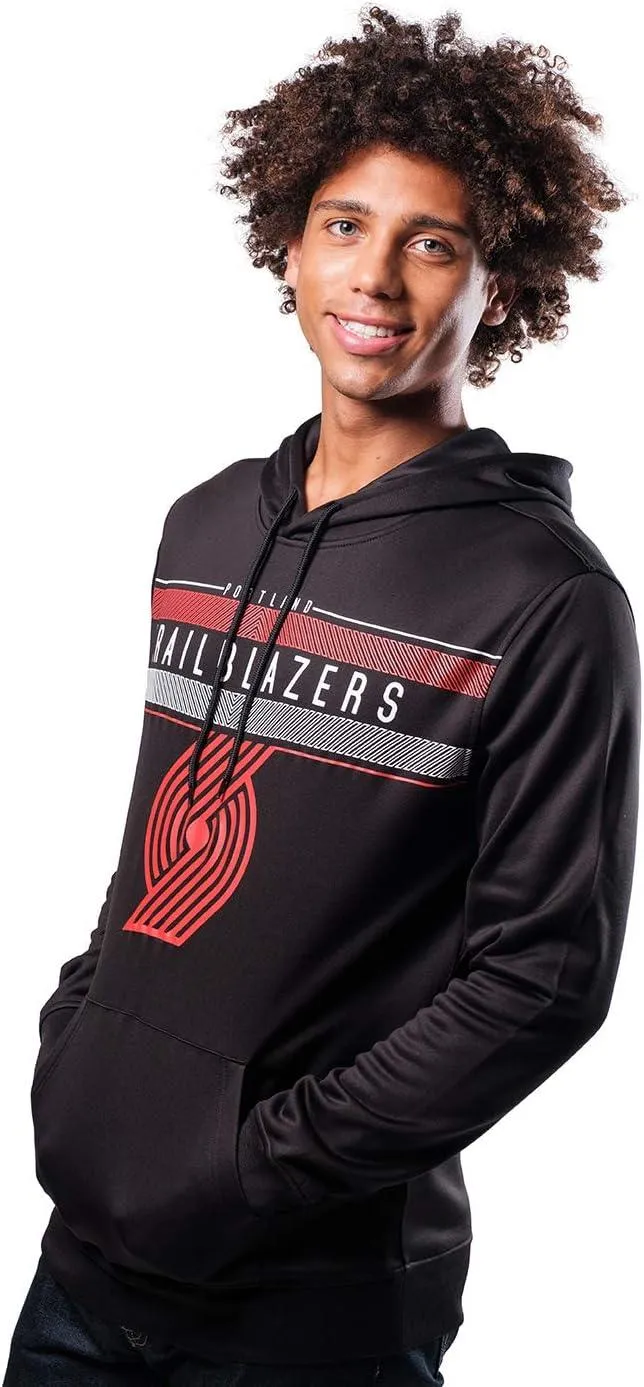 Ultra Game NBA Official Men’s Super Soft Midtown Hoodie Pullover Sweatshirt - Unisex, Portland Trail Blazers|Portland Trail Blazers