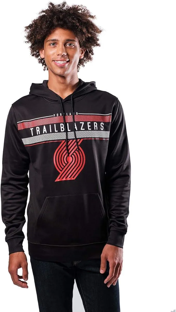 Ultra Game NBA Official Men’s Super Soft Midtown Hoodie Pullover Sweatshirt - Unisex, Portland Trail Blazers|Portland Trail Blazers