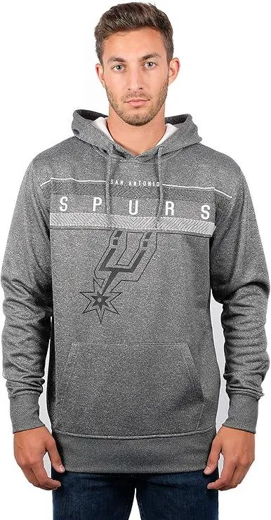 Ultra Game NBA Official Men’s Super Soft Midtown Hoodie Pullover Sweatshirt - Unisex, San Antonio Spurs|San Antonio Spurs