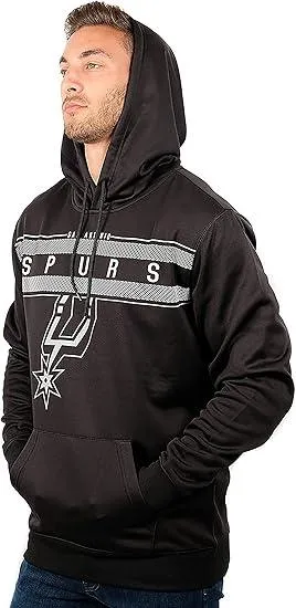 Ultra Game NBA Official Men’s Super Soft Midtown Hoodie Pullover Sweatshirt - Unisex, San Antonio Spurs|San Antonio Spurs